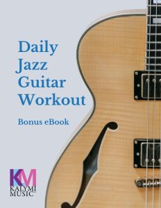 Jazz Guitar Poster + Free PDF Guitar Workout | Kalymi Music |